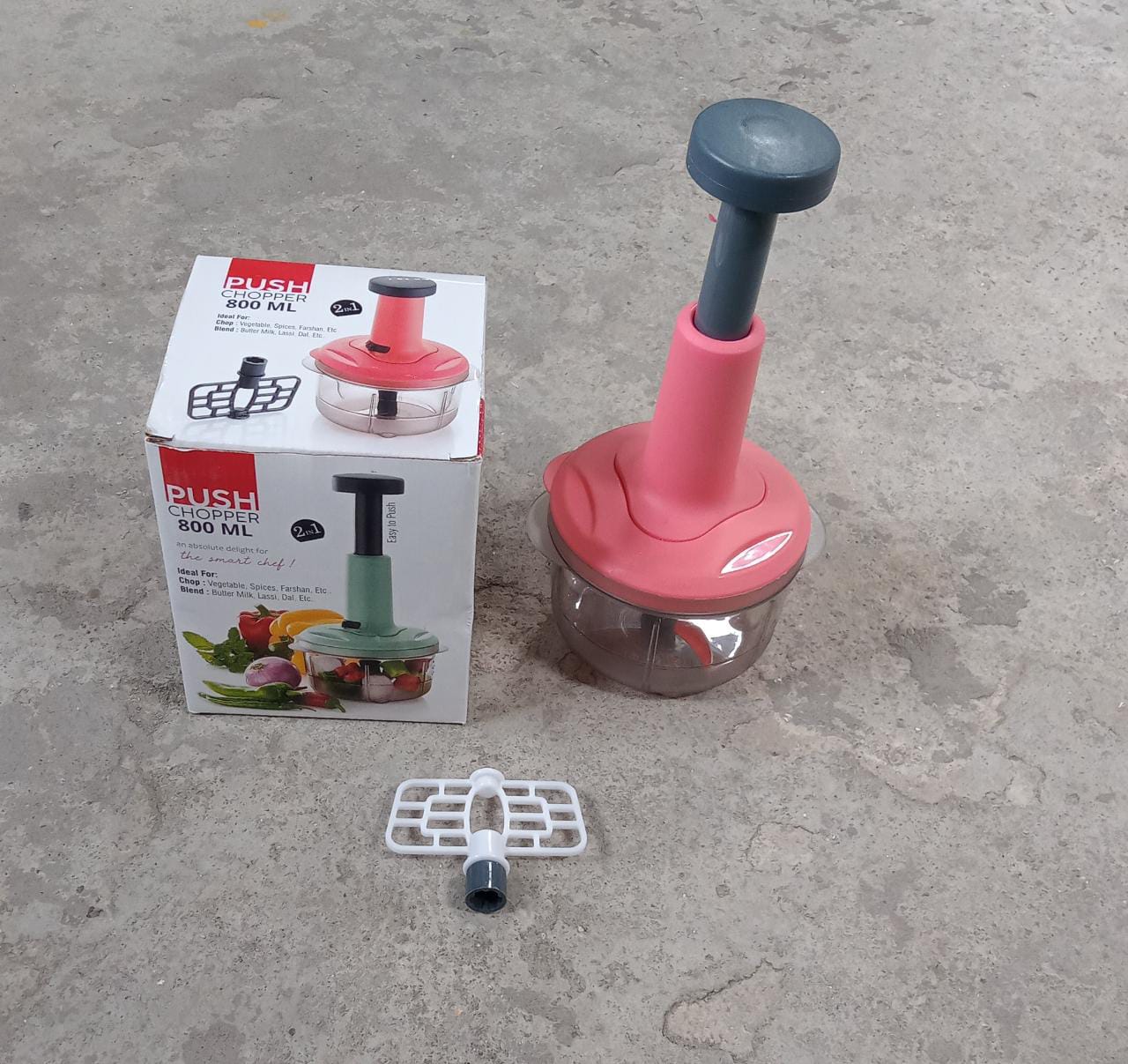 800ml stainless steel push chopper, perfect for quick chopping 800ml stainless steel push chopper, perfect for quick chopping
